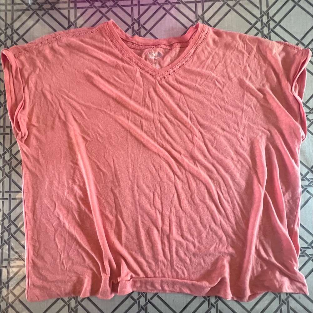 Croft and Barrow peach/pink colored shirt